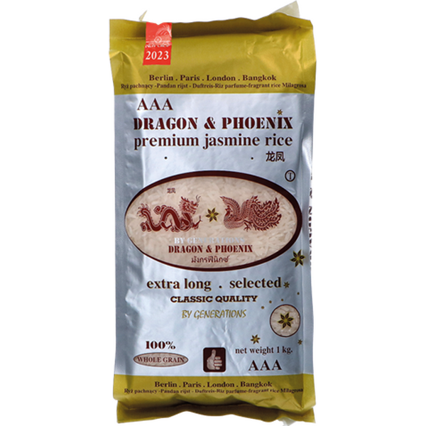 DRAGON & PHOENIX PREMIUM JASMINE RICE 1 KG