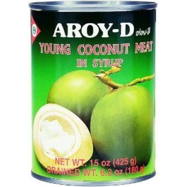 AROY-D YOUNG COCONUT MEAT IN SYRUP 425G