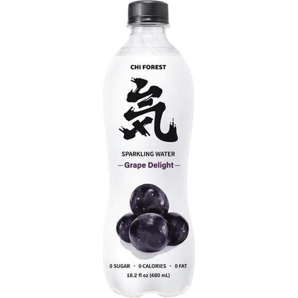 CHI FOREST SPARKLING WATER GRAPES 480ml