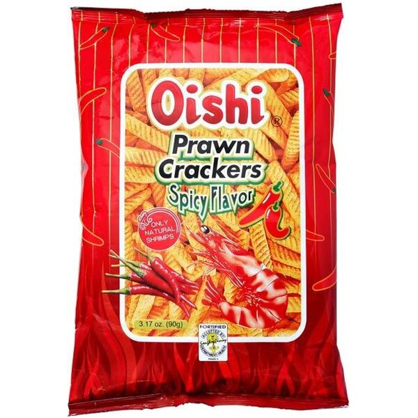 Oishi Prawn Crackers (Spicy) 90g