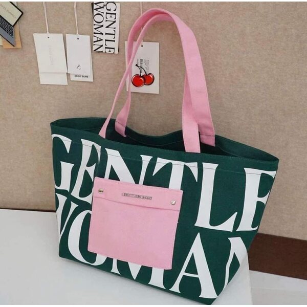 Gentle Woman PAINTED WALL TOTE BAG